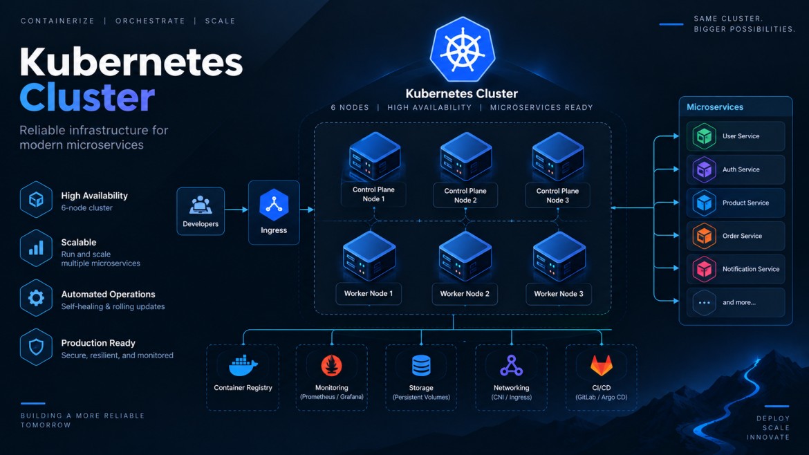 طراحی و راه‌اندازی کلاستر Kubernetes برای اجرای Microservices